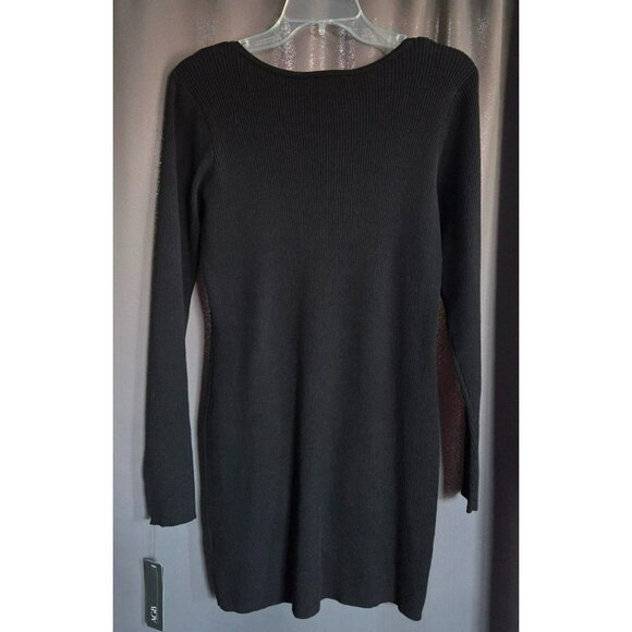 AGB Women's Black Sweater Dress NWT Size Large - Picture 4 of 14